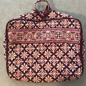 Vera Bradley Burgundy and Pink Travel Case